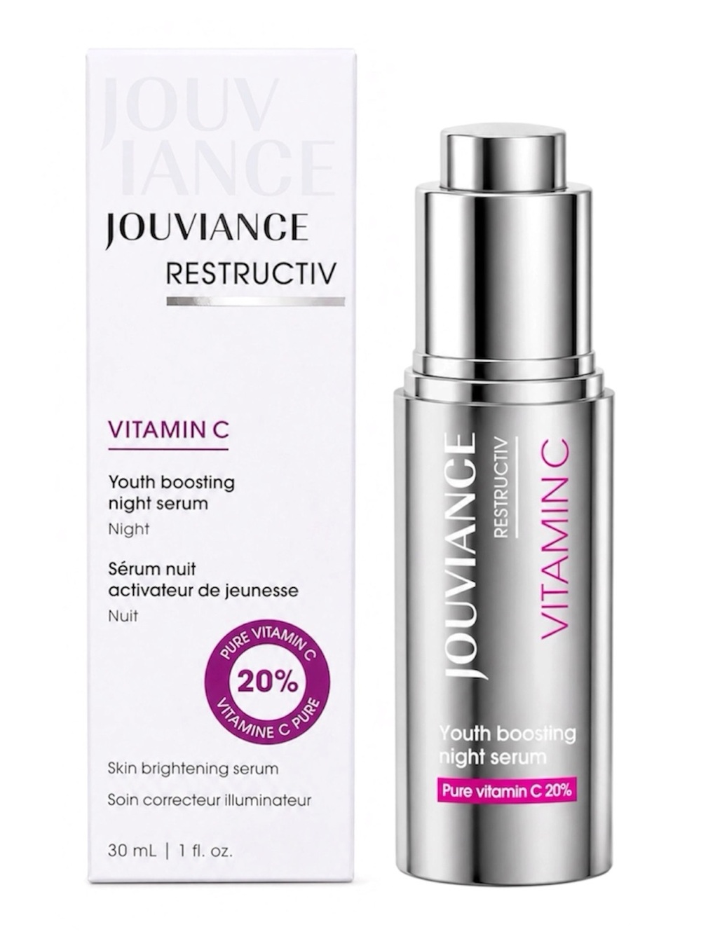 JOUVIANCE VITAMIN C YOUTH BOOSTING NIGHT SERUM 30ML - BNIB